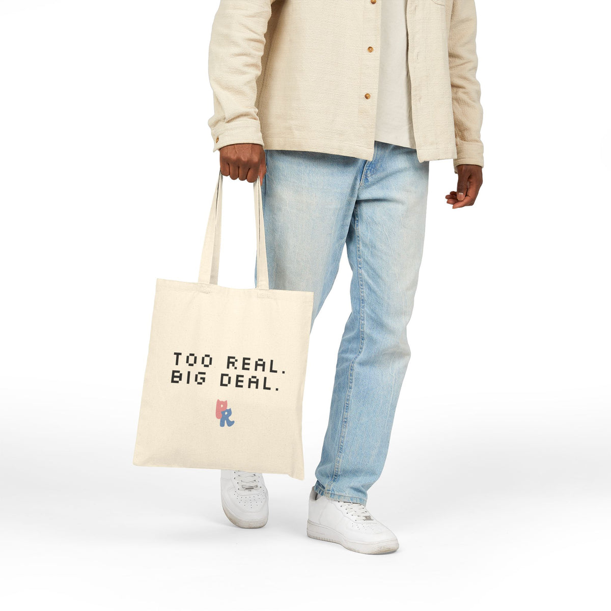 Purr Real Cotton Tote Bag