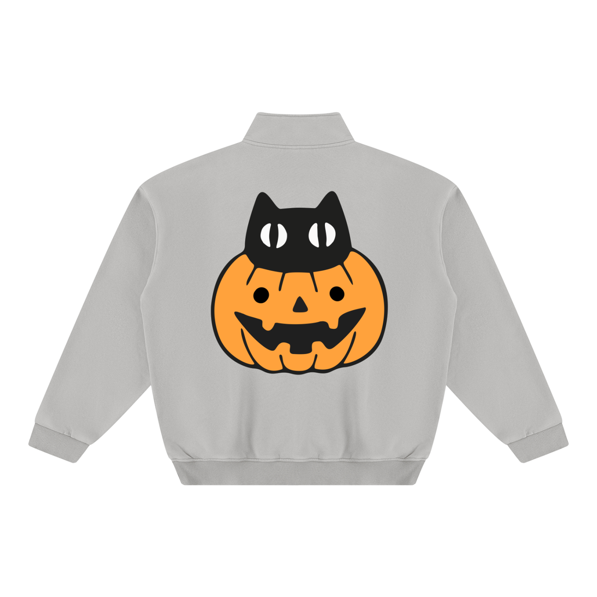 Halloween — Pumpkin Purr Unisex Vintage Wash Fleece Sweatshirt
