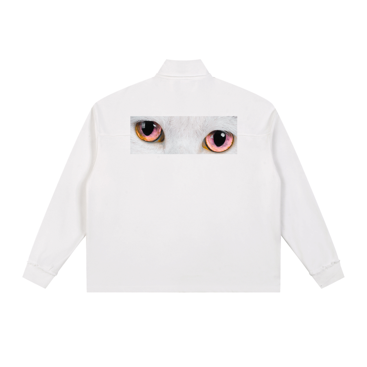 Cute To See Half-Zip Rolled Edge Fleece Sweatshirt