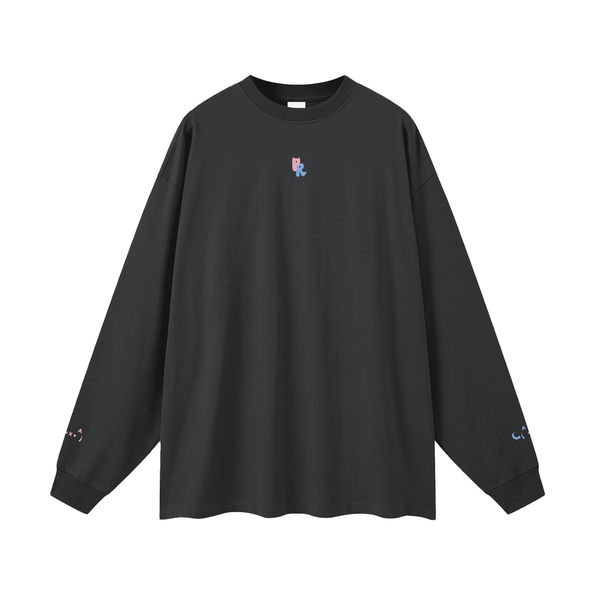 Purr Real Oversized Long Sleeve T-Shirt