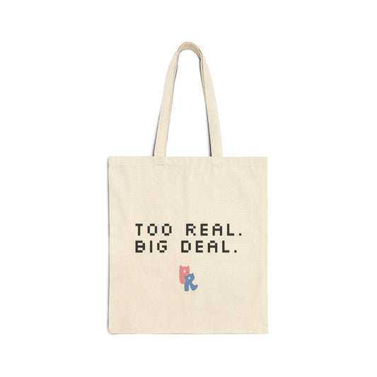 Purr Real Cotton Tote Bag