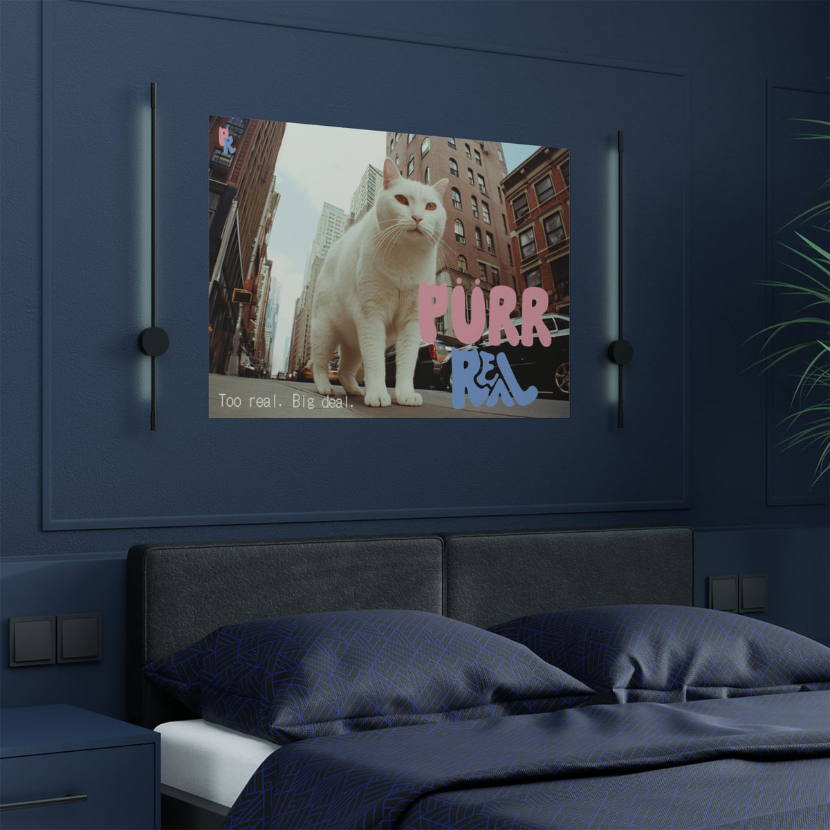 Poster — Purr Real Giant City Cat