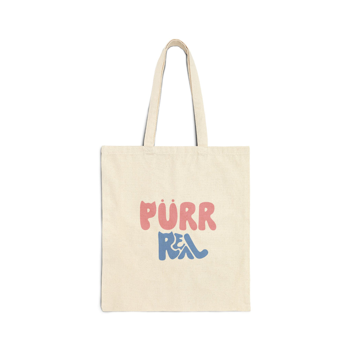 Purr Real Cotton Tote Bag