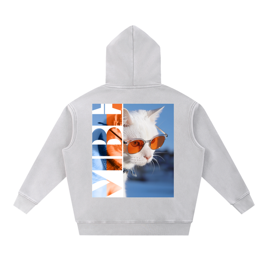 VIBE Snow Wash Fleece Oversize Hoodie