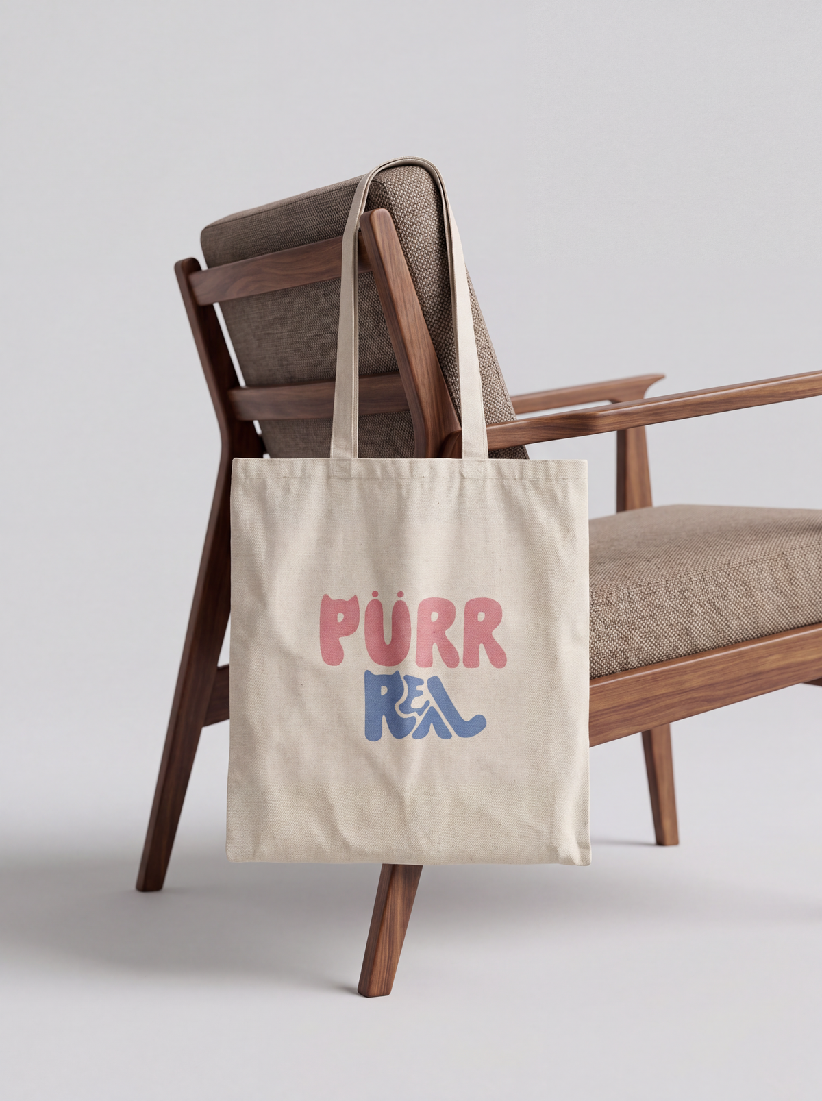 Purr Real Cotton Tote Bag