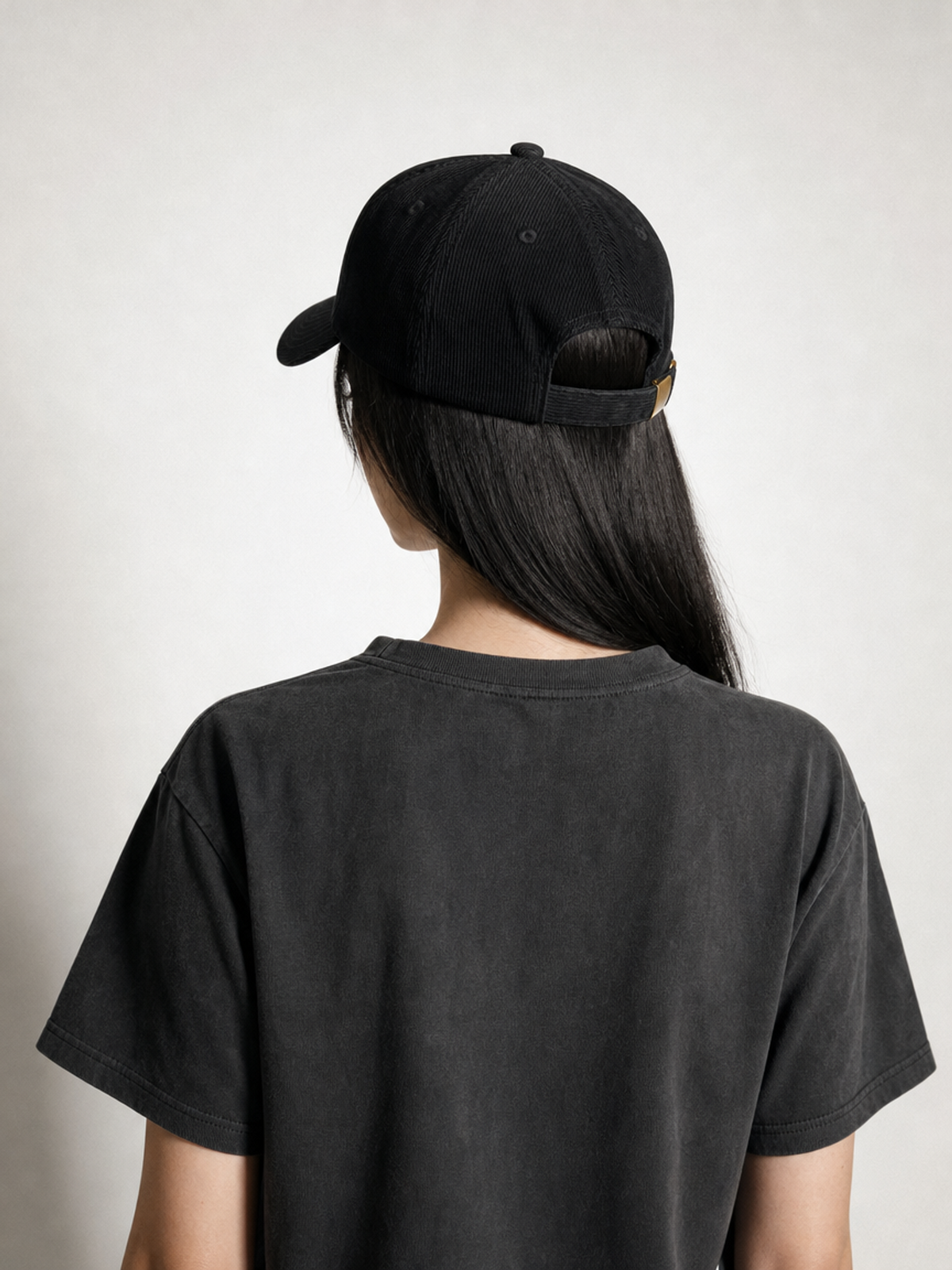 Cat Is Good Embroidered Corduroy Cap