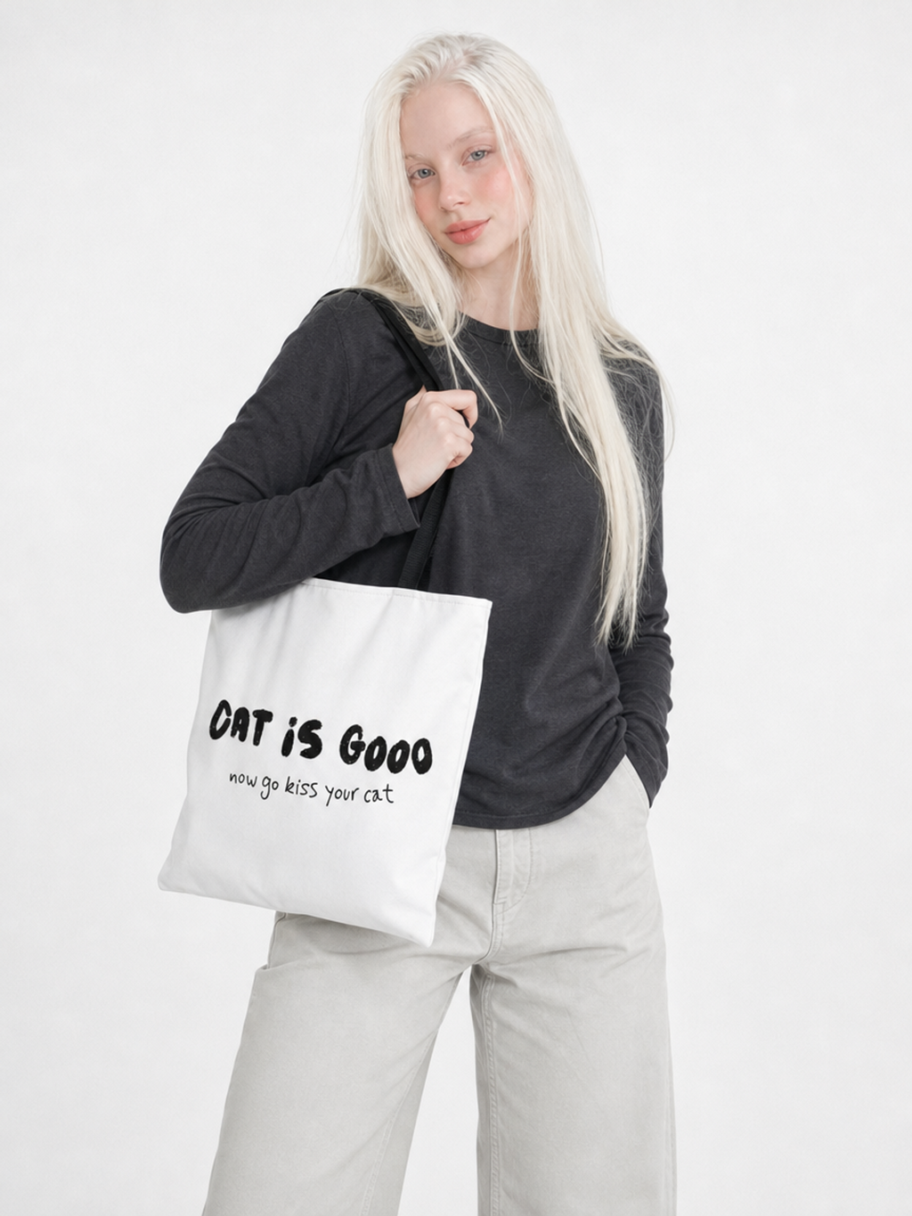 Cat Is Good Tote Bag
