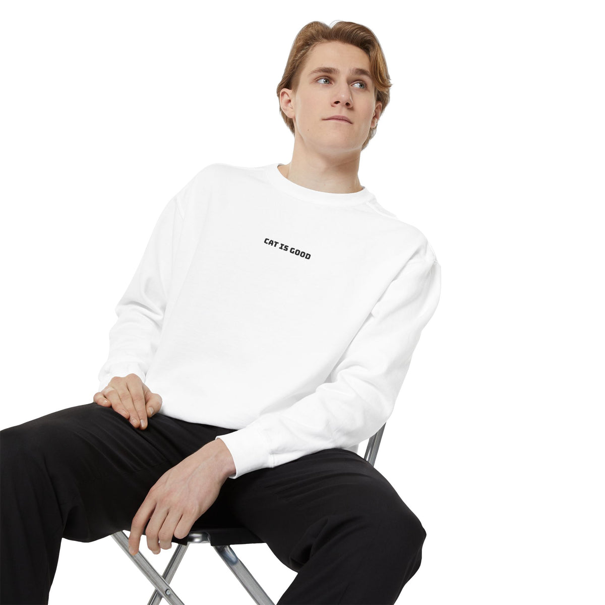 "Cat Is Good" Crewneck Sweatshirt