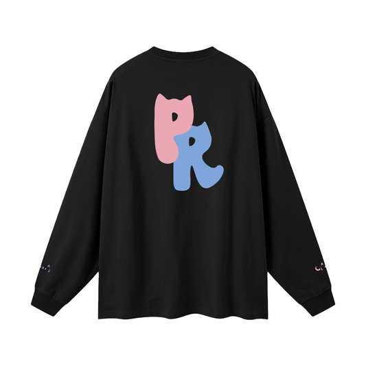 Purr Real Oversized Unisex Long Sleeve T-Shirt