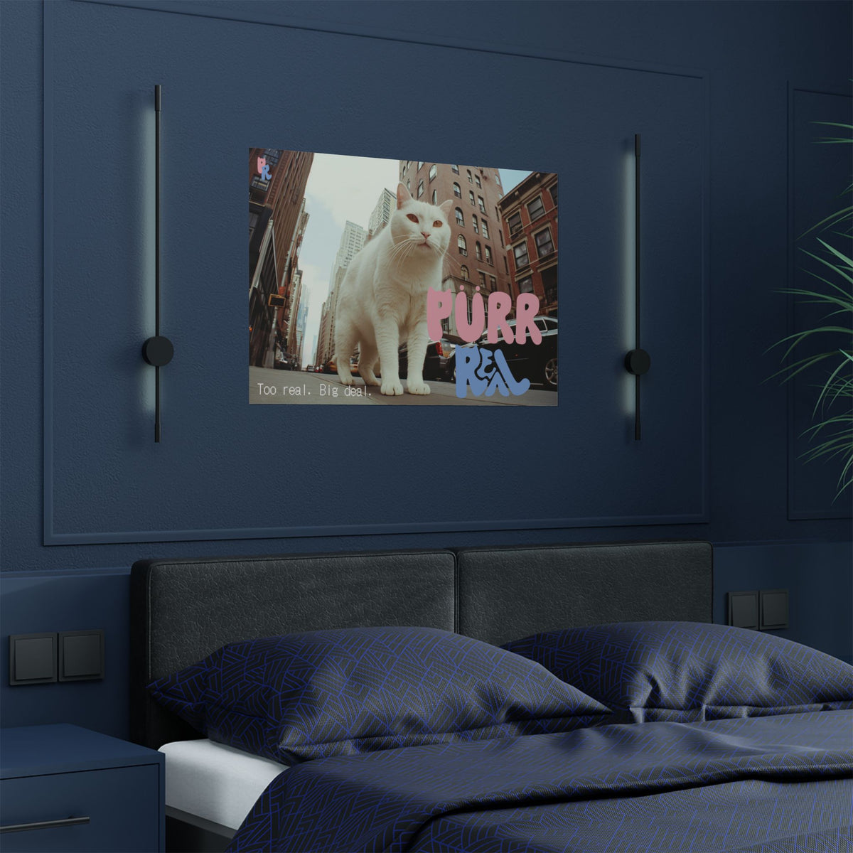 Poster — Purr Real Giant City Cat