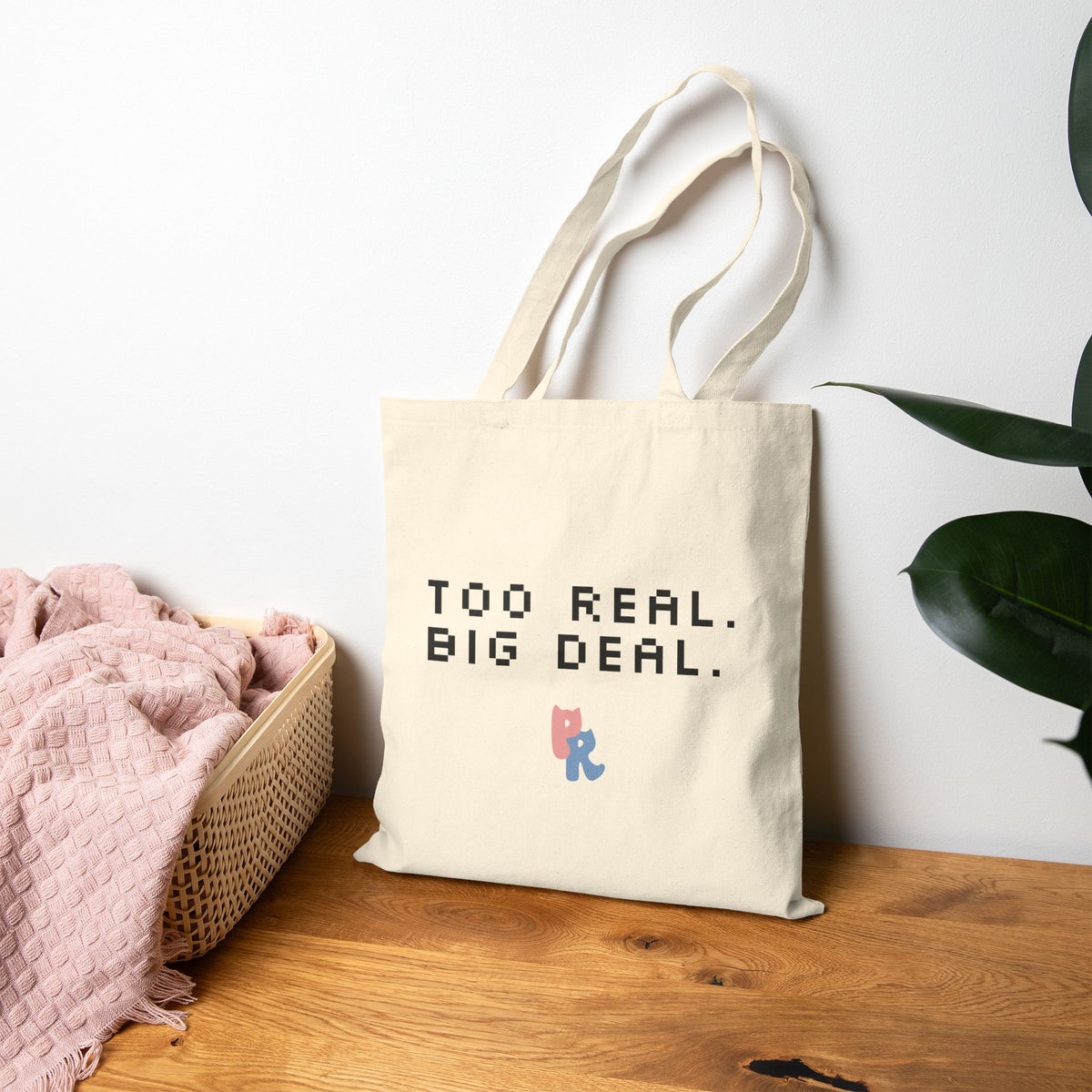 Purr Real Cotton Tote Bag