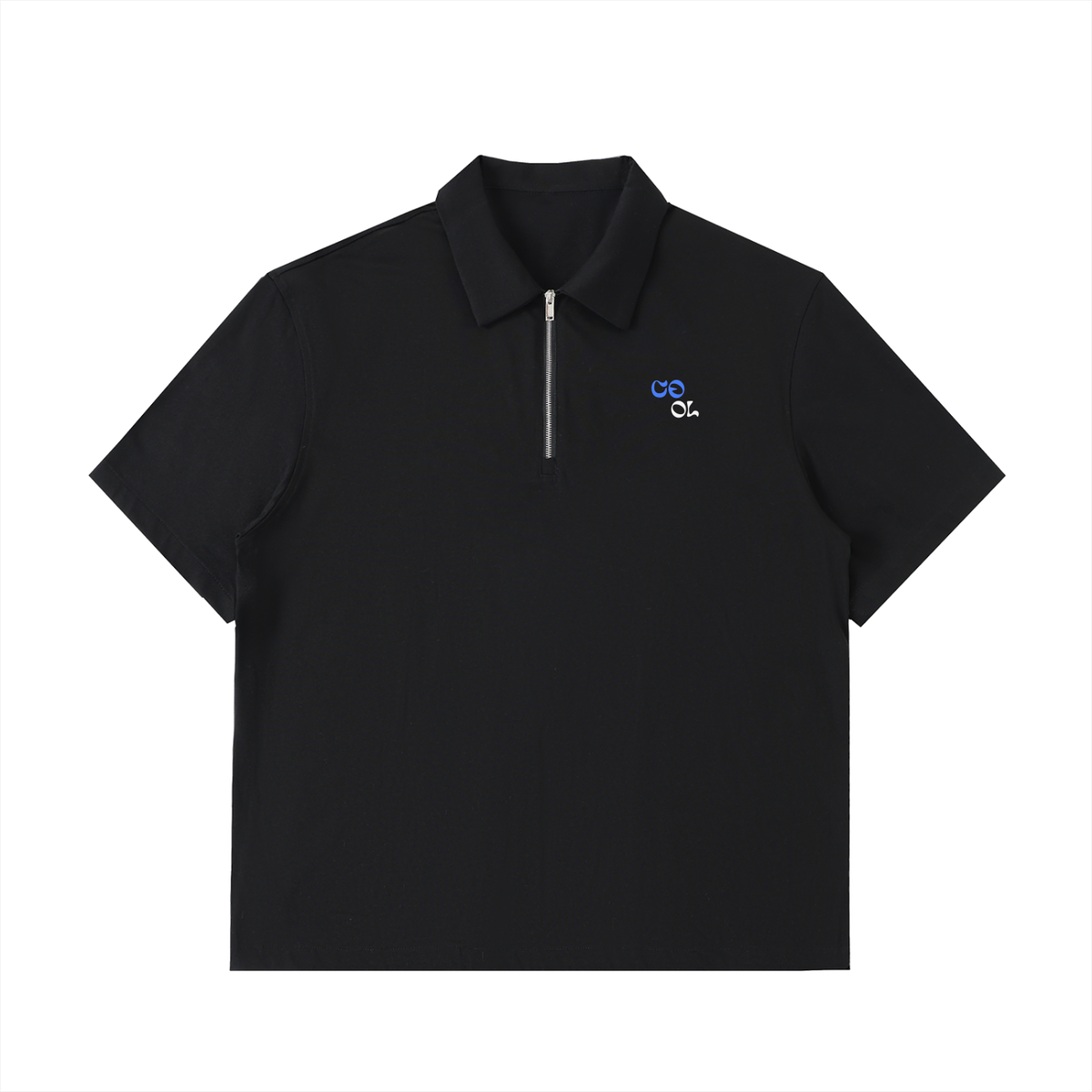 COOL Half-Zip Cotton Polo Shirt
