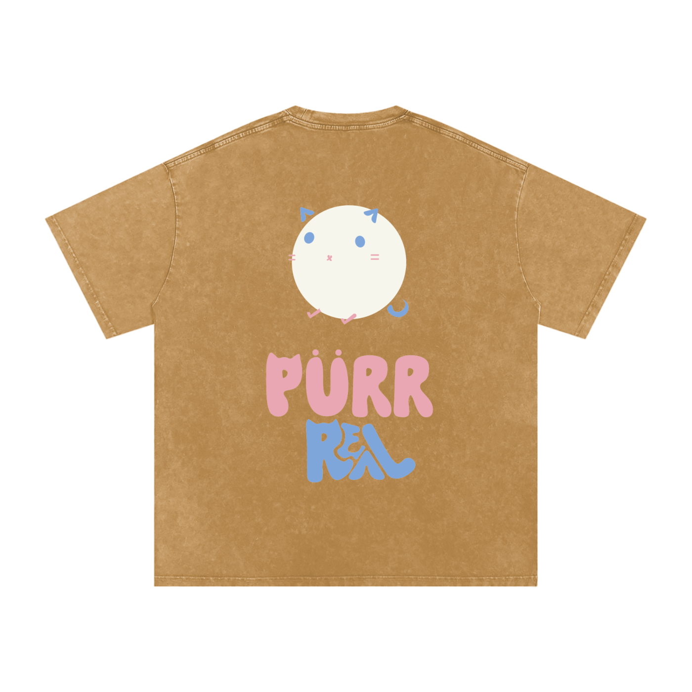 Purr Real Snow Washed Oversized T-Shirt